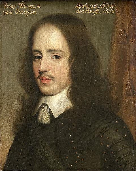 Gerard van Honthorst Portrait of William II, Prince of Orange Norge oil painting art